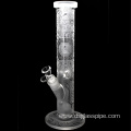 Sandblasted serface Glass water pipe for smoking straight style